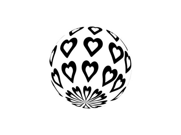 3D Globe Love Pattern Elements