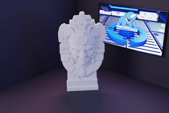 Aztec Stone Head: Bridging Ancient Symbolism with Modern 3D Printing