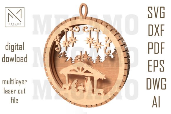 Crafting a Nativity Ornament SVG for Christmas