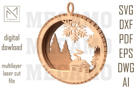 Crafting Cozy Winter Memories with the Snowflake Cabin Ornament SVG