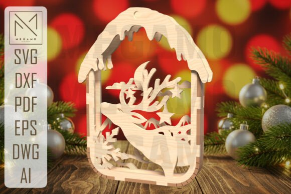 Crafting Holiday Magic with a Reindeer House Ornament SVG