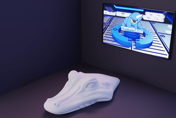 Crocodile Head: Realistic 3D STL Model