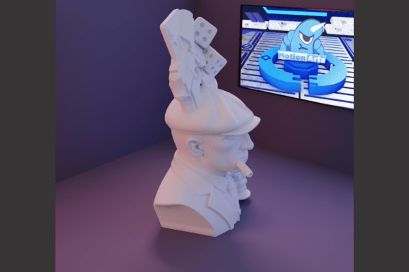 Evaluating the Bust of a Man Addicted to Gambling and Drinking: A Guide for 3D Printing Enthusiasts