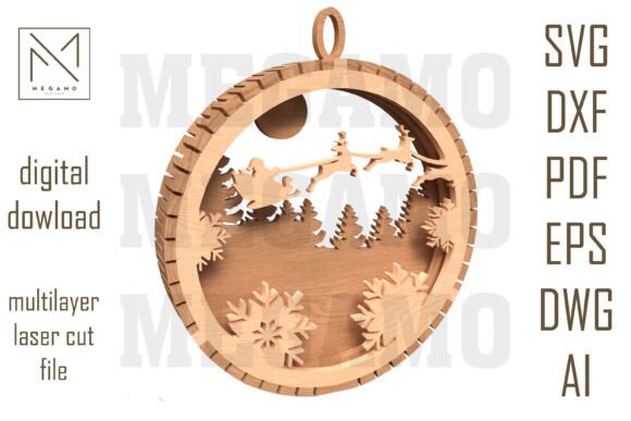 Evaluating the Santa Sleigh Snowflake SVG for Holiday Laser Cutting Projects