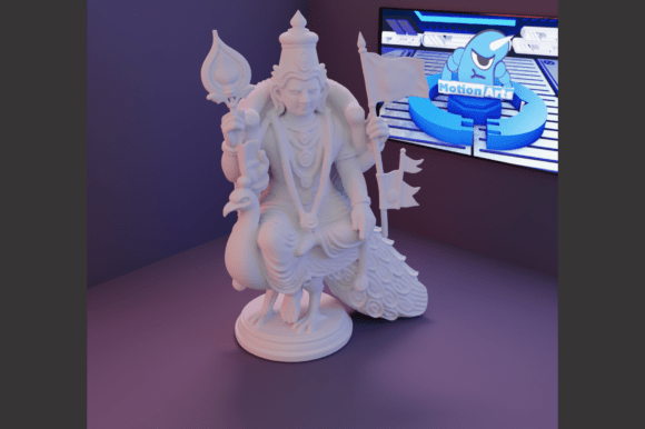 Lord Murugan 02: Evaluating the Spiritual and Aesthetic Value of a Digital 3D Sculpture