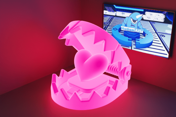 Love Trap: Integrating Whimsical 3D Design into Creative Workflows