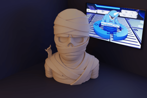 Mummy Bust: Bridging Ancient Mystique and Modern 3D Printing Innovation