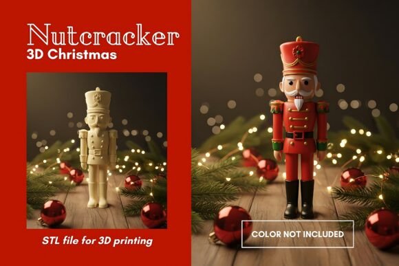 Print a Festive Nutcracker 3D Christmas STL