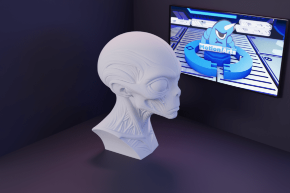 Realistic Alien Head: 3D Print Guide