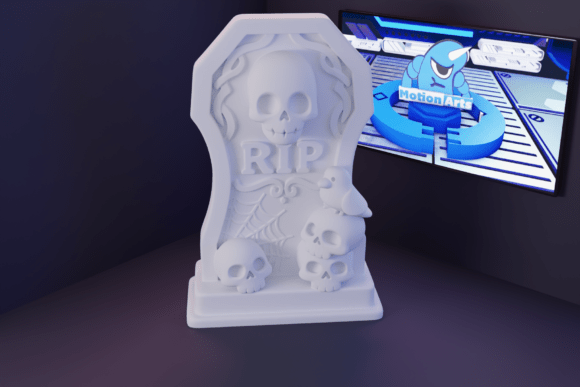 Rest in Pace: A 3D Tribute for Gothic Decor