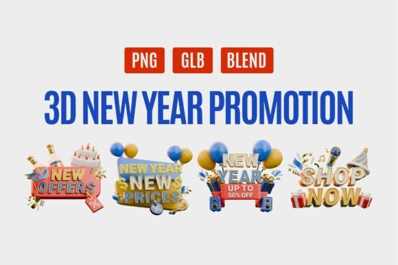 Ring in the New Year with Style: Elevating Holiday Marketing with 3D Assets