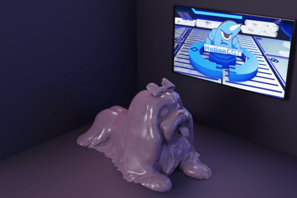 Shih Tzu 3D Model: Print Canine Elegance