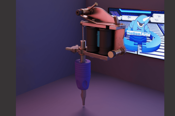 Tattoo Machine: Bold 3D Art for Creators